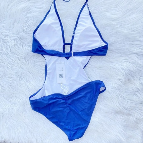 NWT Cupshe Royal Blue and Lace bikini - Picture 5 of 7